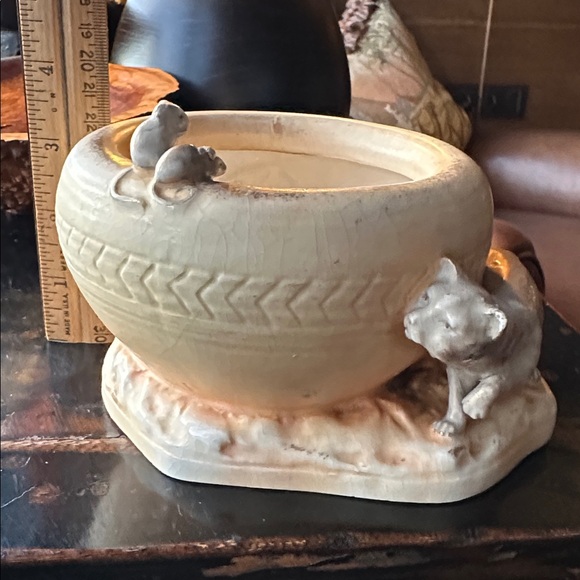 Amphora Vase with Cat  & Mice. Antique pottery home decor. Rare collectible EUC - Picture 16 of 16